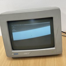 Atari SM124 Hi-Res Monochrome Monitor - Vintage Atari ST Display Retro computing