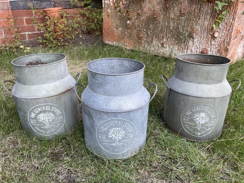 Metal plant pot - x,