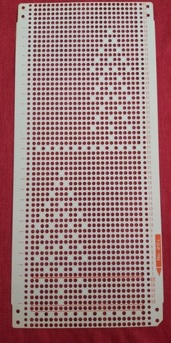 Lace punchcard from - a, the