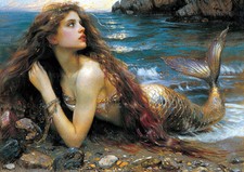 Mermaid Art Print Siren Ocean