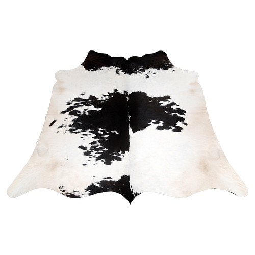 Large real cowhide rug dark - large,