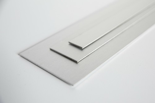 Satin anodised aluminium - satin,