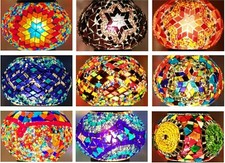 Turkish Moroccan Mosaic Table Floor Lamp Glass Shade Replacement Glass Only