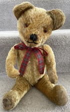 Antique Vintage Musical Mohair Post War British Teddy Bear