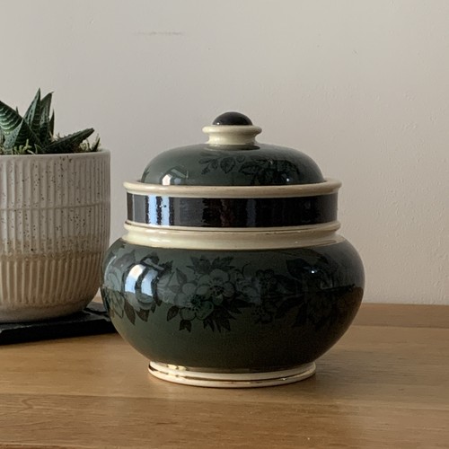 1930s ceramic lidded - lidded, tobacco
