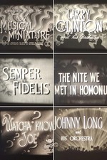 MUSICAL MINIATURES #2 1941 16MM B/W SOUND 400FT CINE FILM LARRY CLINTON BAND ETC