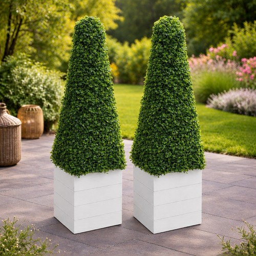 Artificial buxus pyramid cone - buxus,