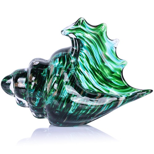 Hand blown glass conch - blown,
