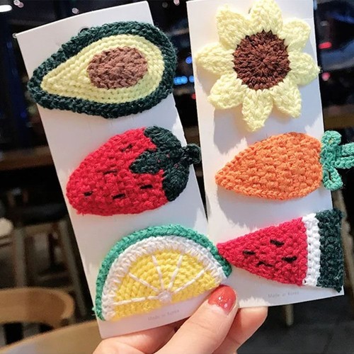 Colourful children hair clip - colourful,