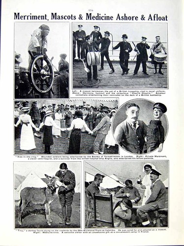 Old antique print - antique, 1915-16