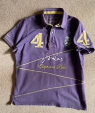 JOULES PURPLE ELEPHANT POLO RUGBY POLO SHIRT XL