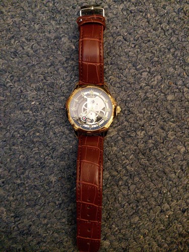 Mens skeleton watch stainless - watch,