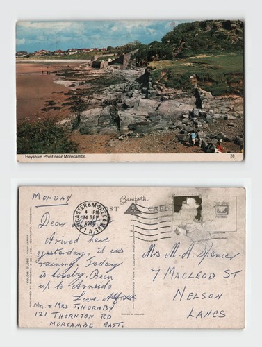 Postcard heysham point near - postcard,