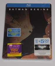 Batman Begins Best Buy Exclusive Blu Ray Steelbook Limited New US Region Free