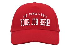 World's Best Occupation Baseball Hat Cap Gift Job Work Gift Idea All Jobs Custom