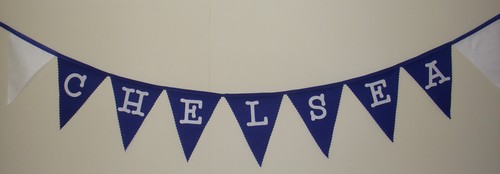Football fabric bunting banner - bunting,
