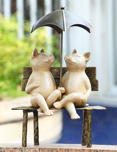 Aluminum rain romance pig - 19",