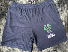 Teddington Cricket Club Navy Jersey Shorts sponsored by Cantor Index Large