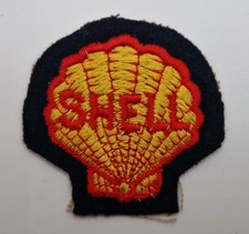 Vintage Shell Petrol / Oil Motorcycle / Motoring Embroidered Cloth Patch