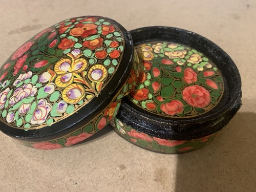 Vintage hand painted kashmiri - vintage,