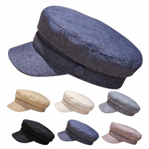Women men linen cap - linen,