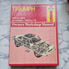 Haynes Triumph Stag workshop