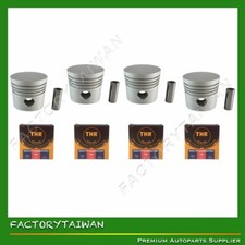 Piston + Ring Kit Set Oversize 70mm (+0.50mm) Mitsubishi K4C x4 PCS (MM435034)