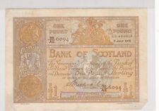 VF Bank Of Scotland, £1 note 5.7.1916. BNYB ref SC101b Sign P.Macdonald