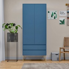 Wooden 2 Door Wardrobe with 2