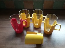 Vintage Retro Pyrex Drink Ups Cups Glasses VW Campervan