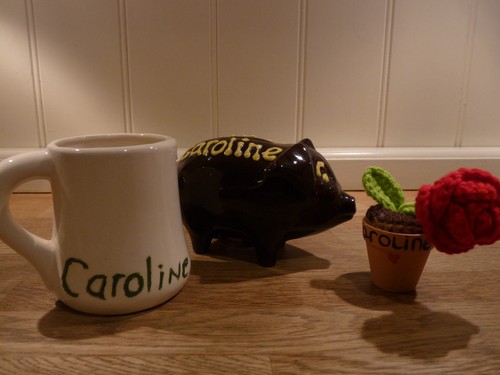 Vintage piggy bank mug - bank,, &
