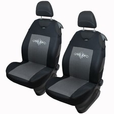2 Grey Front Car Seat Covers
