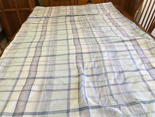 Purple Plaid Duvet Cover 78x80