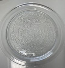 LALIQUE Berbere Ram Capricorn 1956 Crystal Glass Centrepiece 38cm Charger Signed