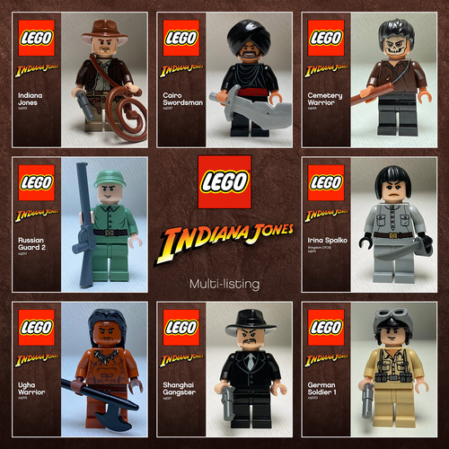 Lego indiana jones minifigures - lego,