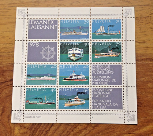 Switzerland 1978 lemanex - switzerland,