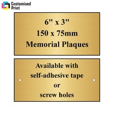 Engraved Sign Memorial Plaque