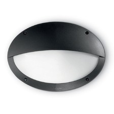 Black Outdoor Modern Oval
