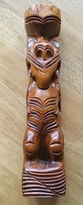 Maori Tiki Figure with Paua