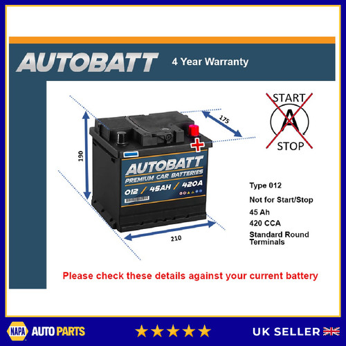 Battery fits vauxhall - battery,