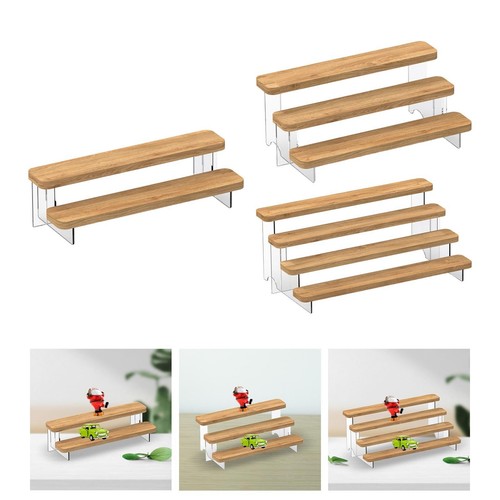 Wooden shelf display - display, shelves