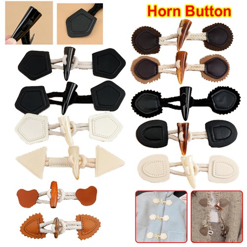 Horn button coat - horn,
