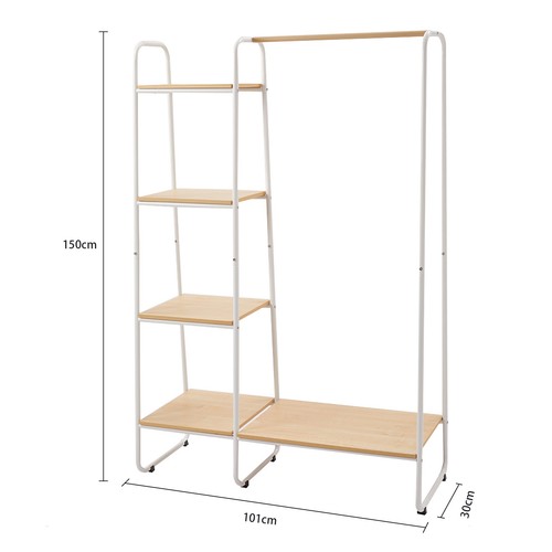 Garment rack with metal frame - garment,
