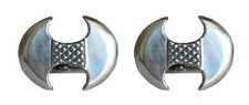 Double Headed Axe Silver Cuff