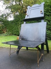 19th CENTURY METAMORPHIC FOLIO EASEL ARTIST ART CHART MAP STORAGE DISPLAY STAND