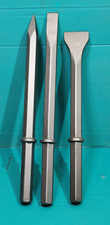 3pc 32mm Hex Breaker Chisel Set Hydraulic Concrete Breaker JCB Beaver HM25 HM29