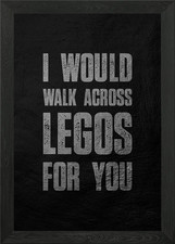 Lego Love Quote Framed Wall