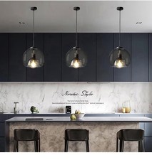Smoke Glass Pendant Light