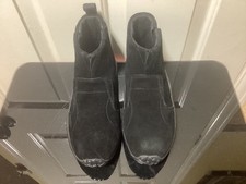 Cotton Traders Grey Ankle Slip