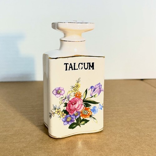 Floral porcelain talcum powder - floral,